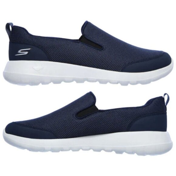 SKECHERS Men\'s Breathable Walking GOwalk Max Slip On, Navy, Sz 11 Extra Wide 4E main image 4